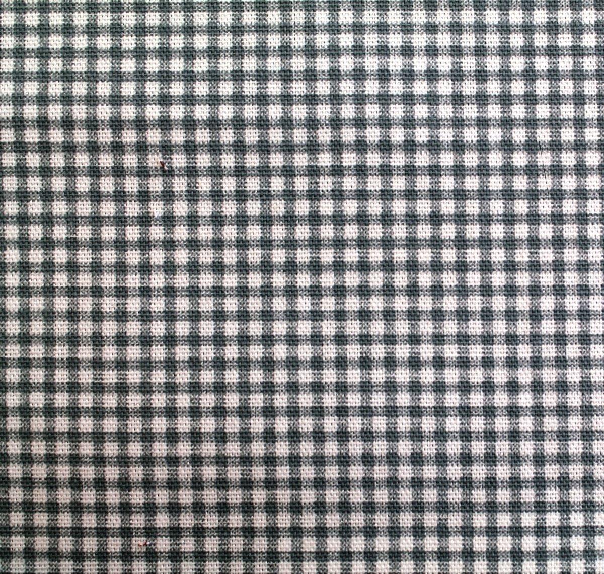 Black tiny buffalo check home decor fabric.