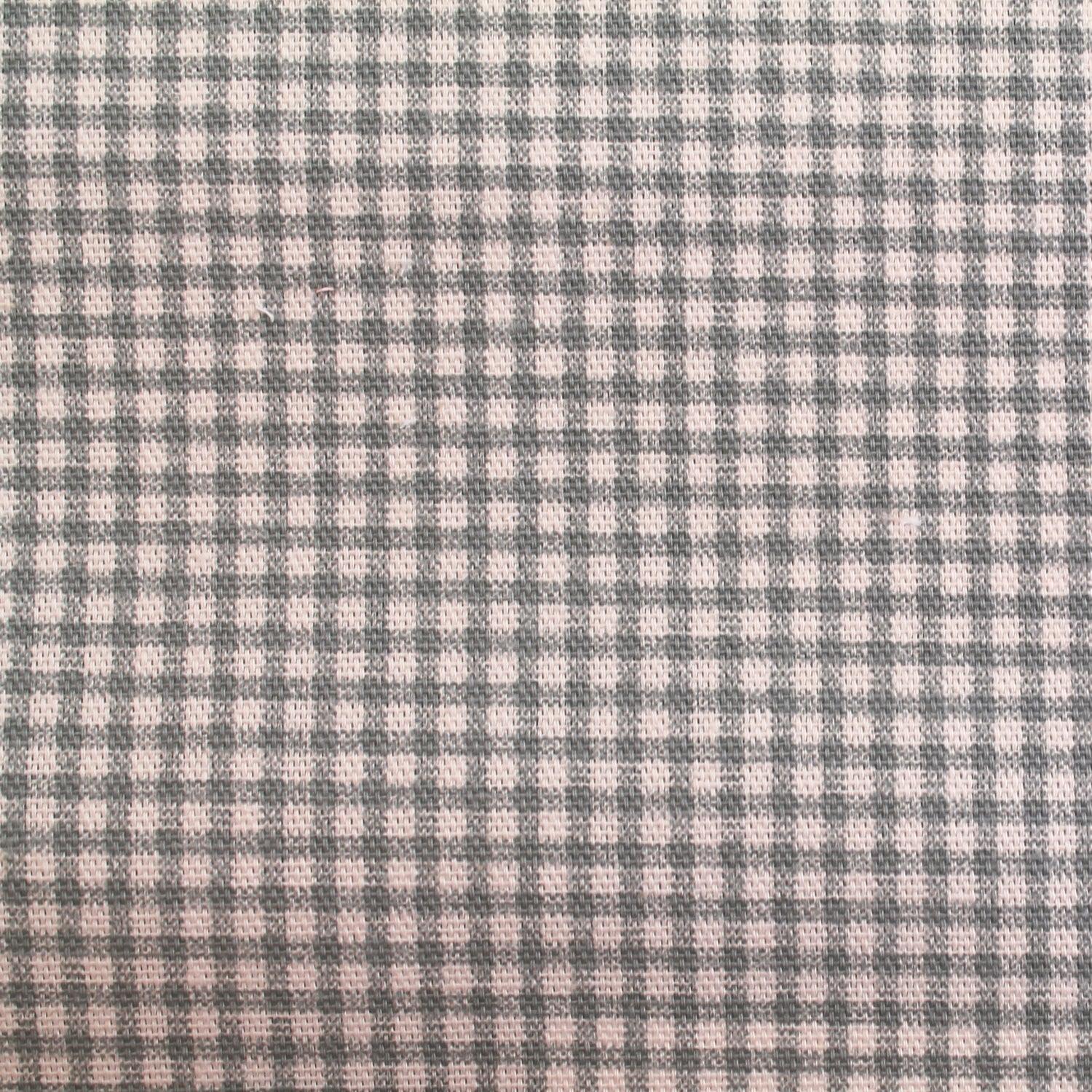 Gingham Tiny Check Cotton  Sweetie Cool Blue Grey.