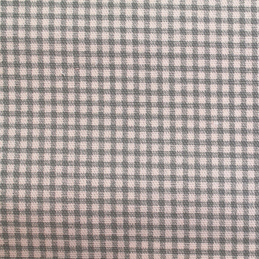 Gingham Tiny Check Cotton  Sweetie Cool Blue Grey.