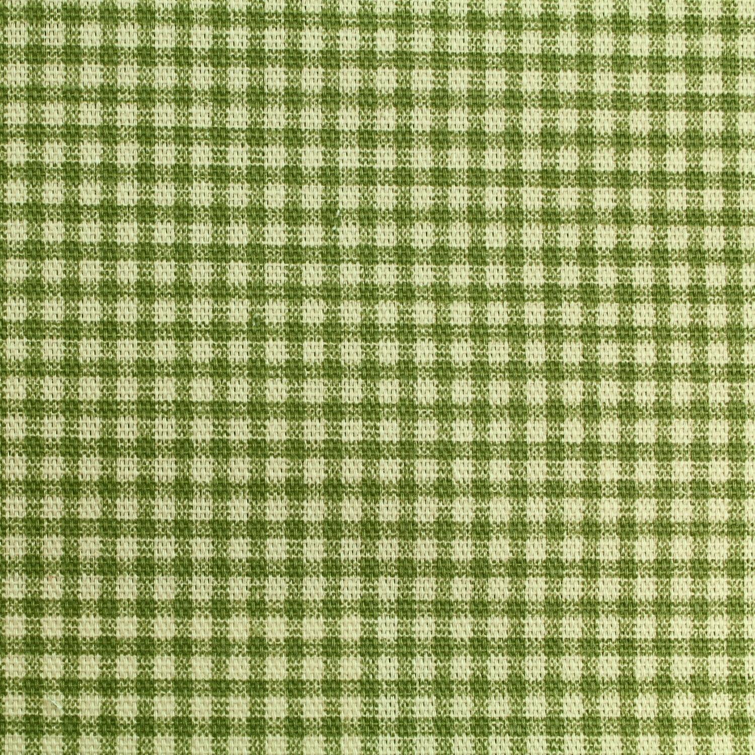 Green tiny buffalo check slipcover fabric.