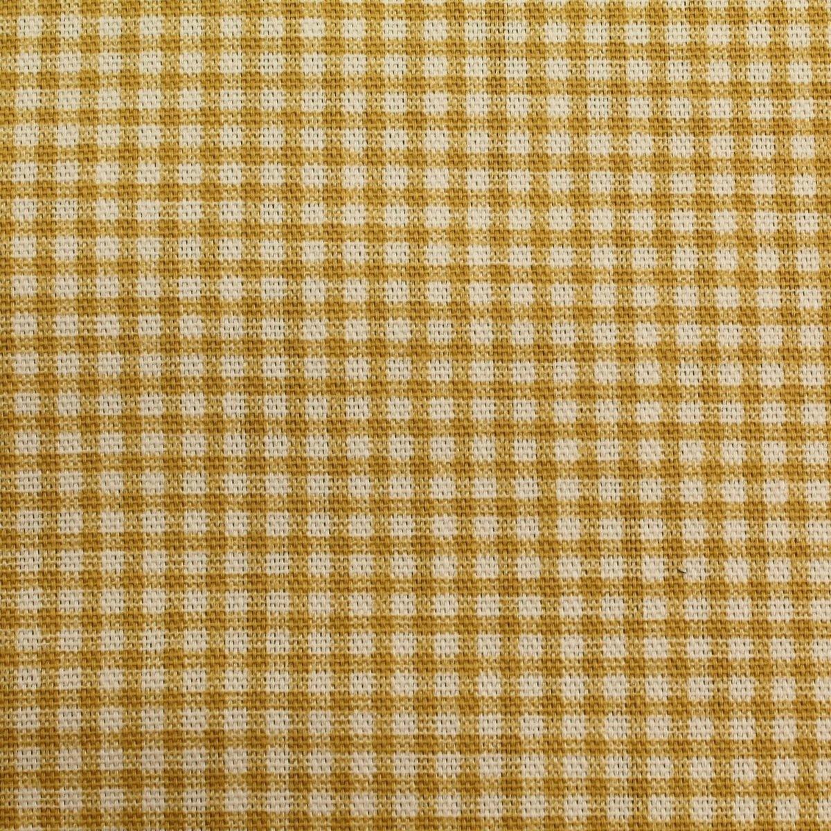 Tiny Check Cotton Canvas Duck Sweetie Yellow Gingham