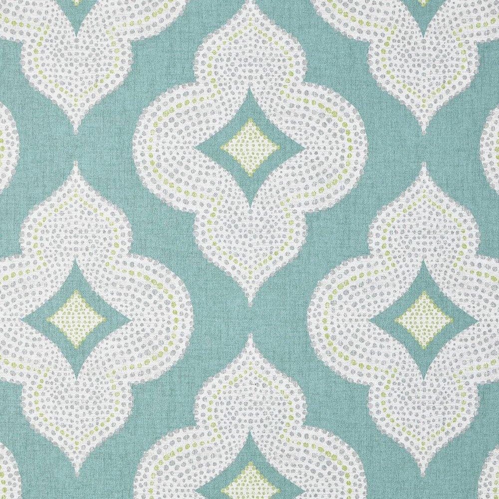 Printed Cotton Temple Aqua