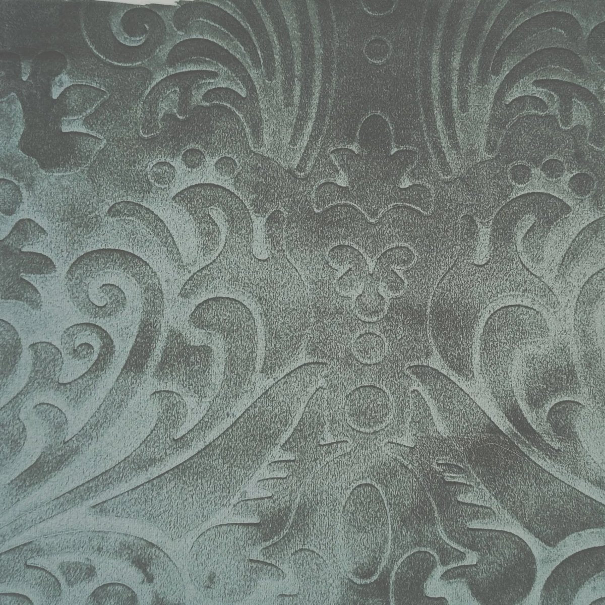 Velvet Damask Upholstery Fabric Astoria Dark Grey