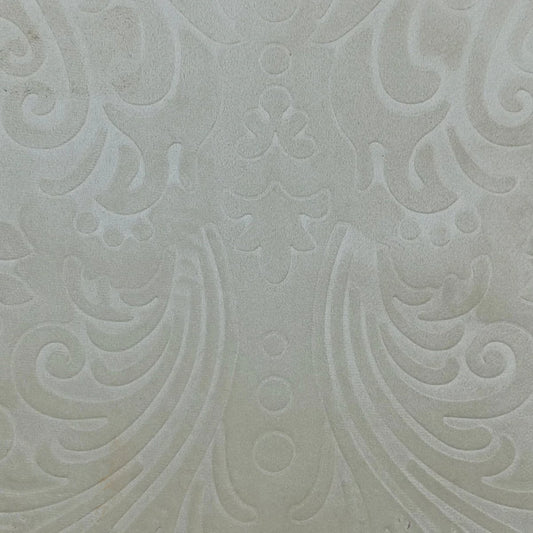 Velvet Damask Upholstery Fabric Astoria Pale Sand