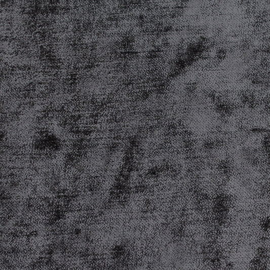 Crushed Velvet Upholstery Fabric Dark Grey Glimmerglass