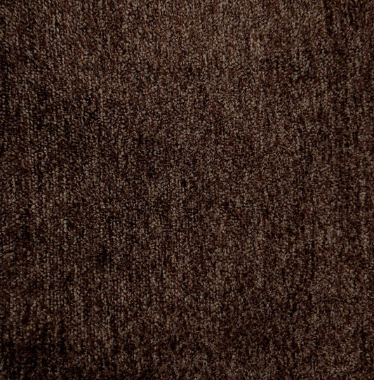 Dark brown chenille fabric - order online.