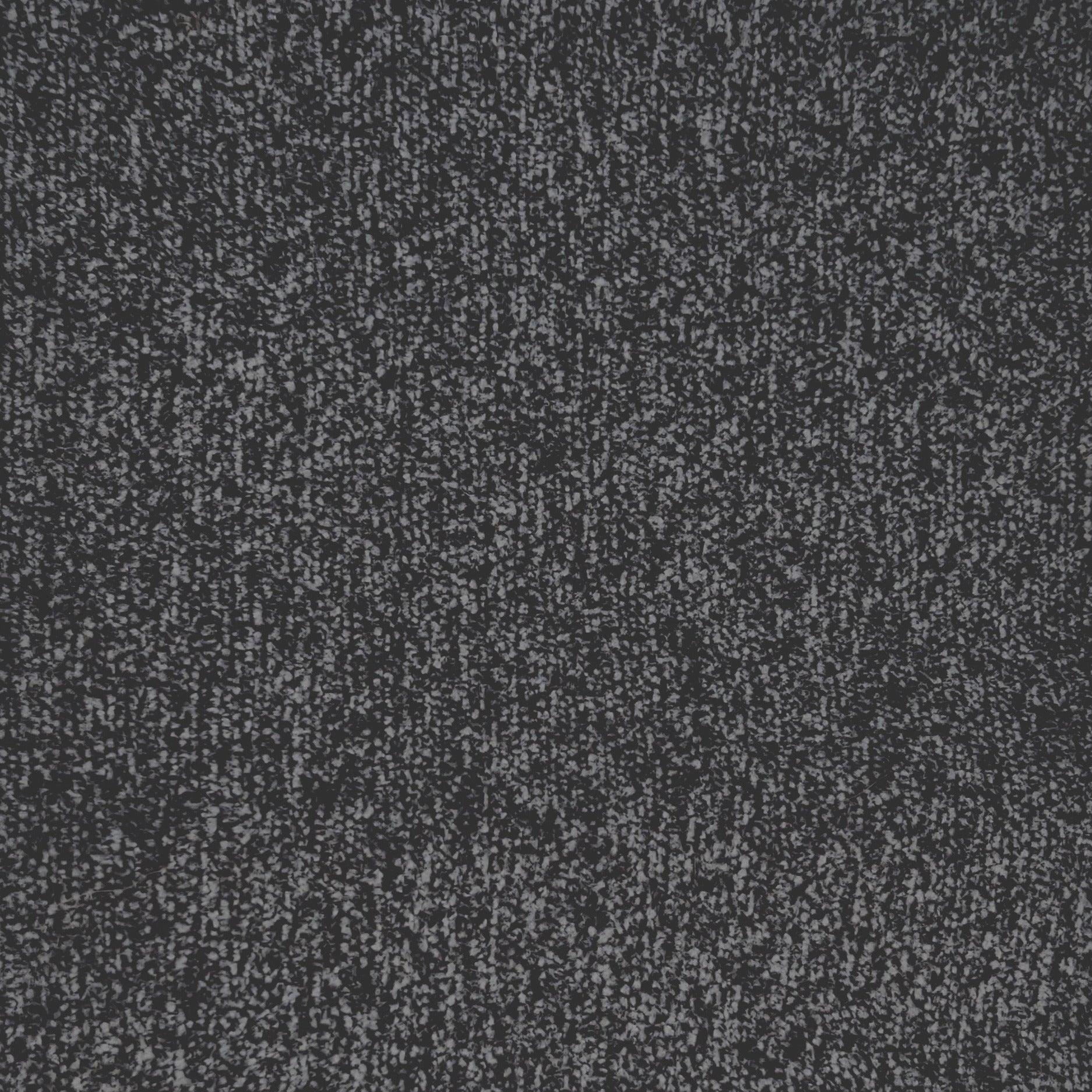 Fabric mill sample of chenille in dark grey  for furniture.