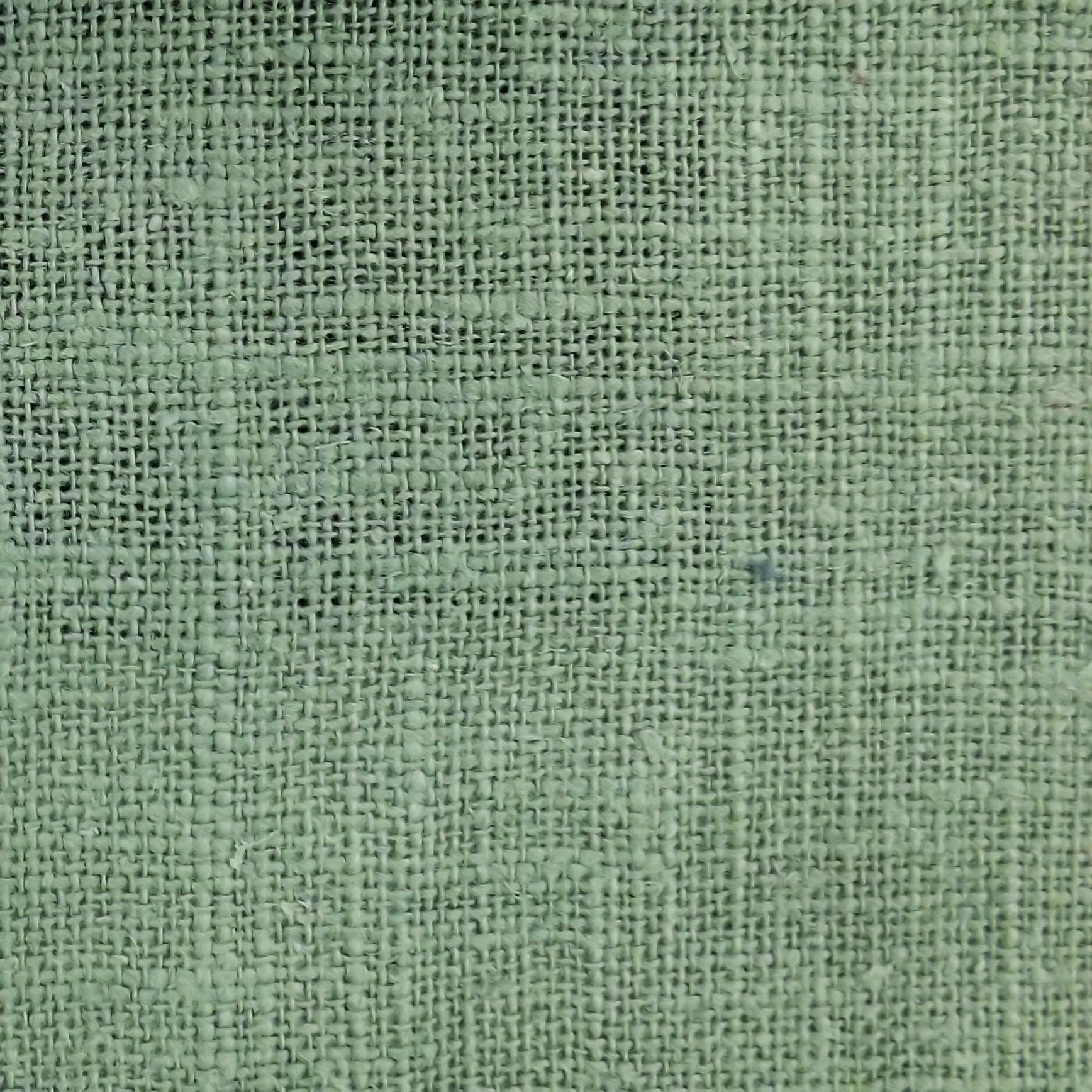 Linen Drapery Fabric Breeze Faded Teal.