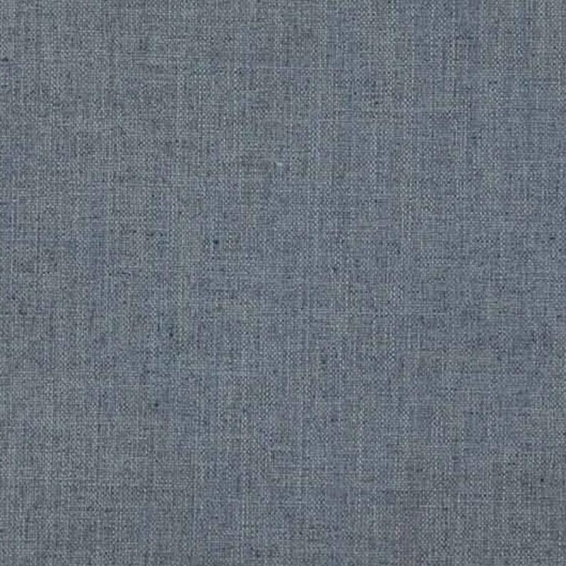 Linen Upholstery Fabric Sustainable Blend Grain Faded Indigo