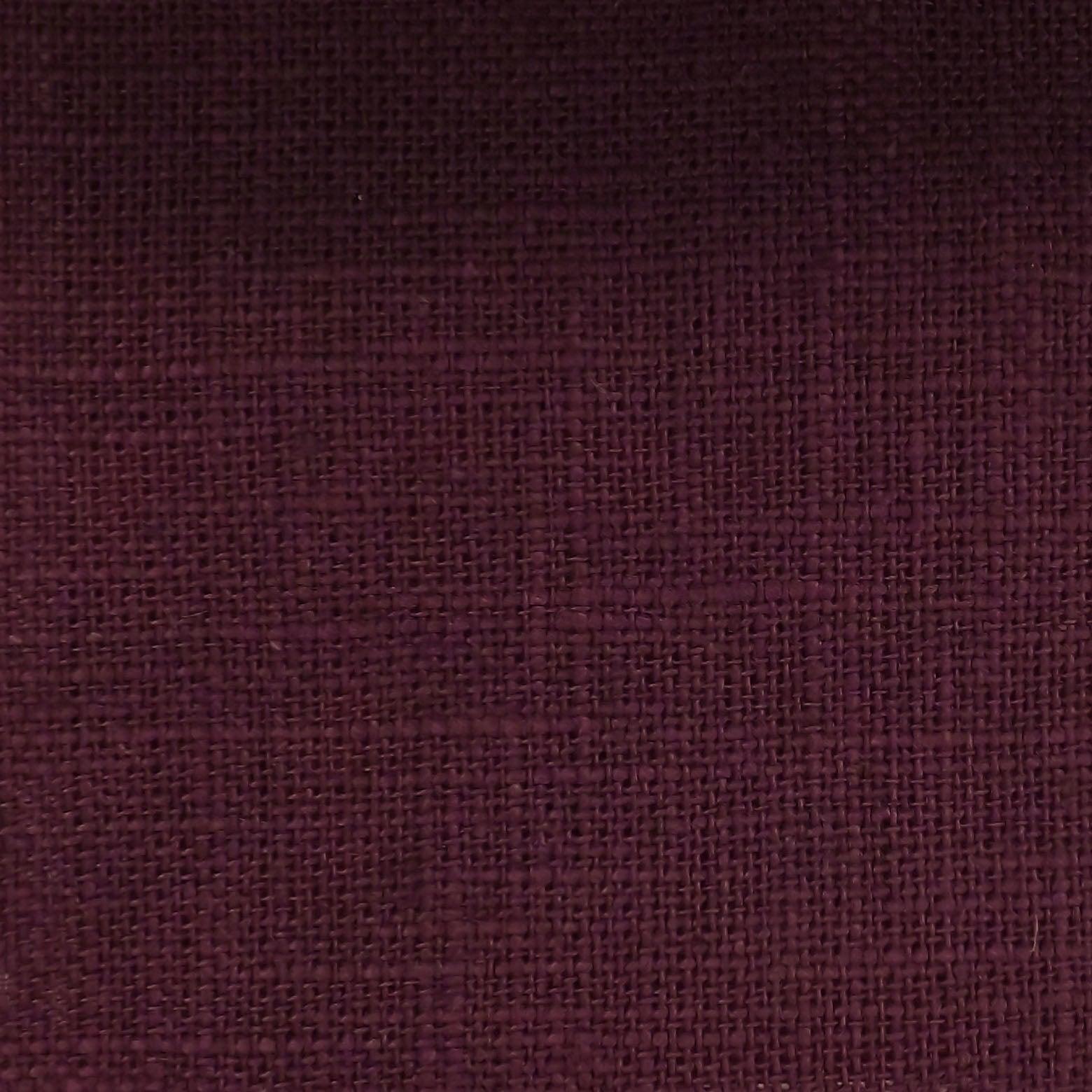 Linen Drapery Fabric Breeze Aubergine.