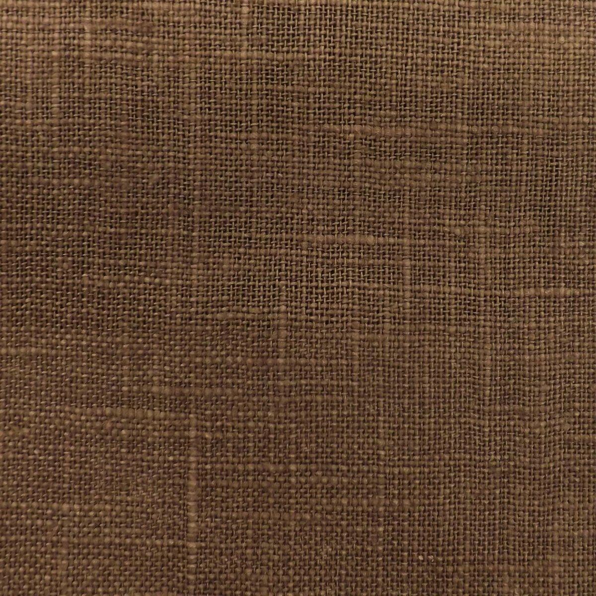 Linen Drapery Fabric Breeze Brown.