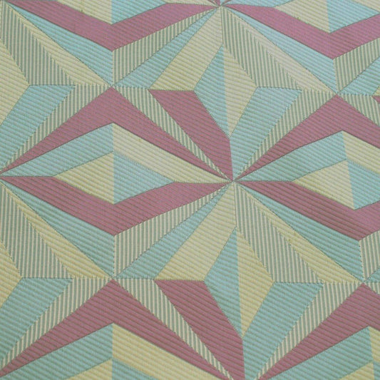 London upholstery fabric -geometric in pastel.