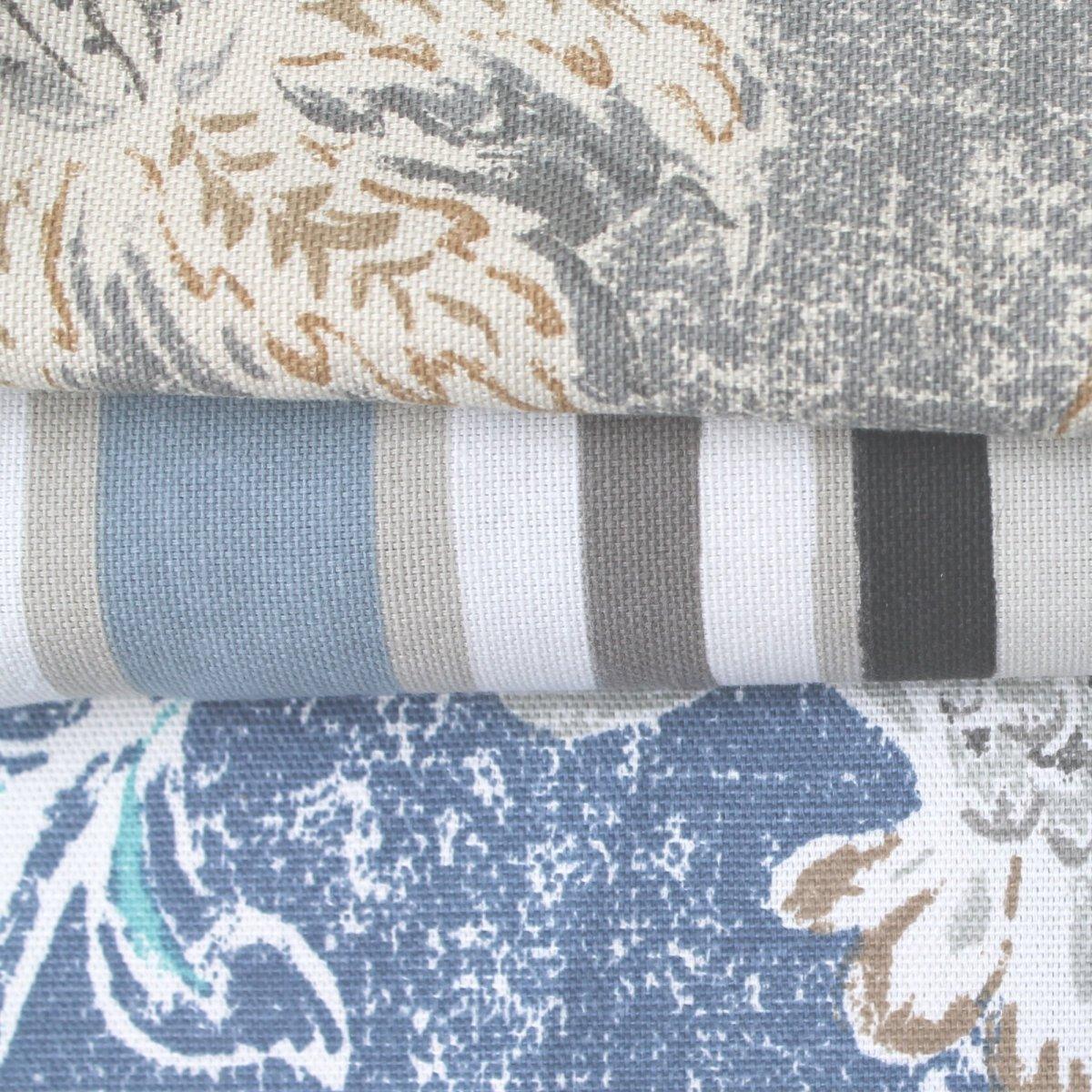 Halifax stripe combined with Victoria floral.