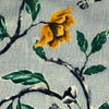 Bird Print Upholstery Drapery Fabric Green
