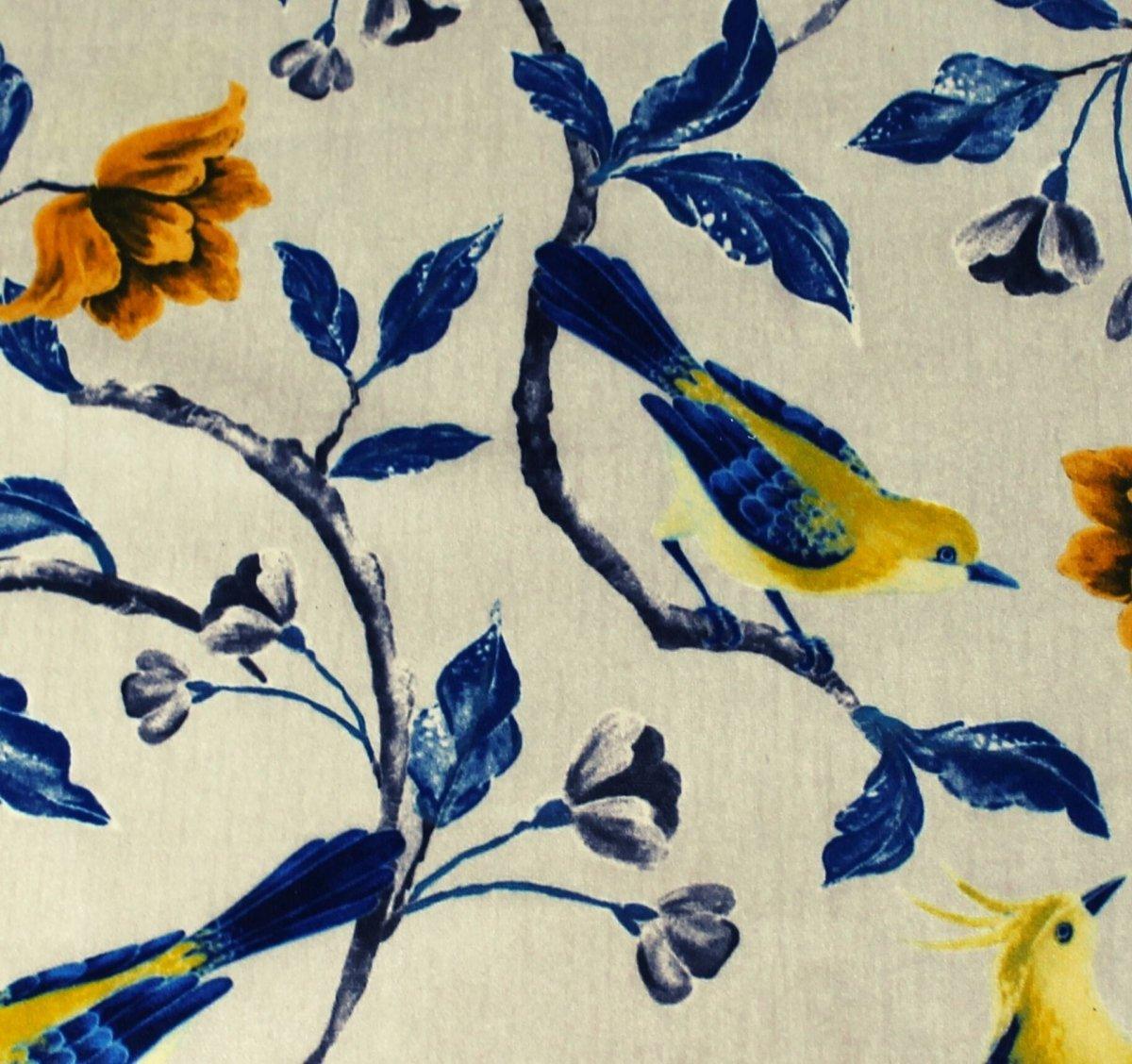 Home decor Bird print Upholstery Fabric