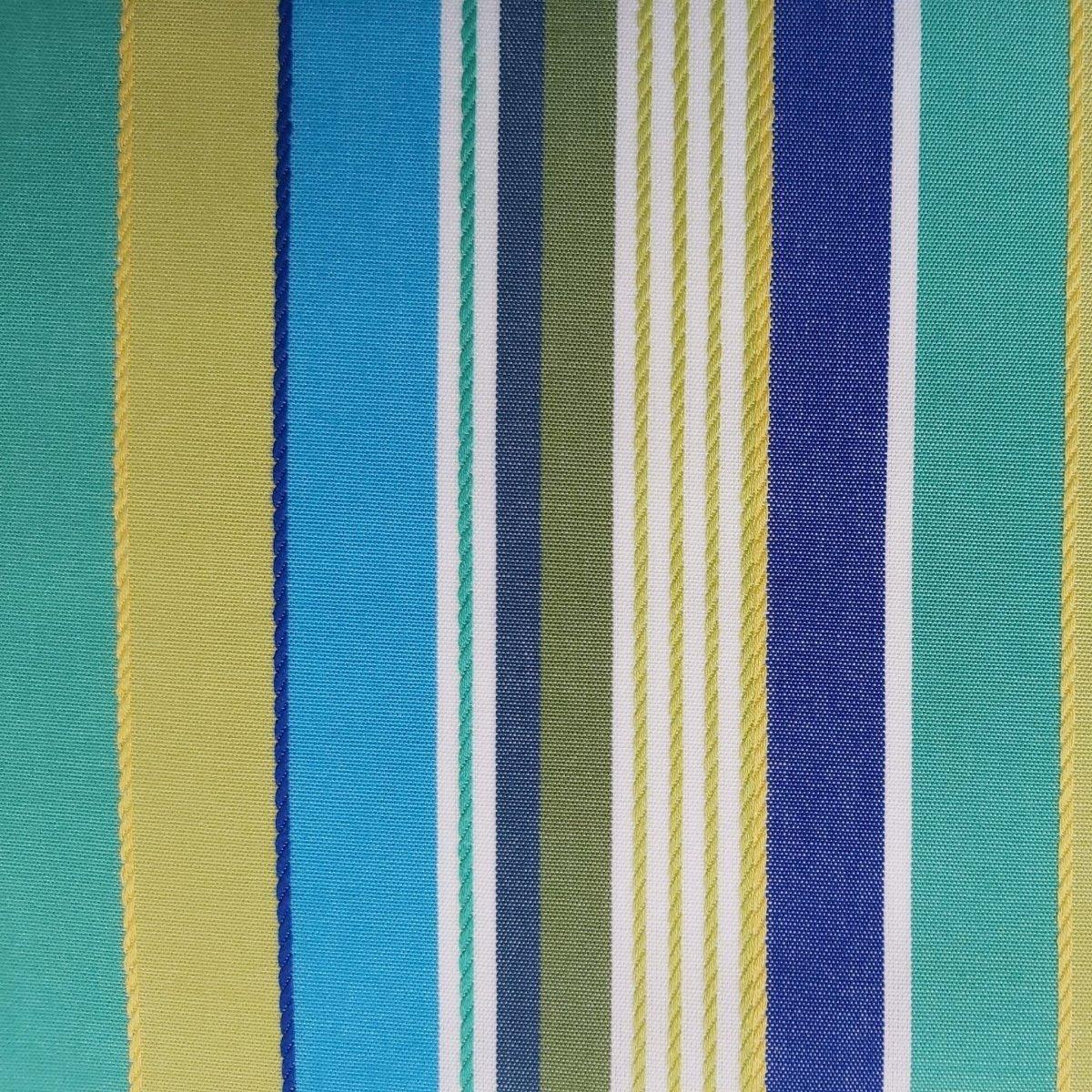 Stripe Outdoor Waterproof Fabric Party Aqua.