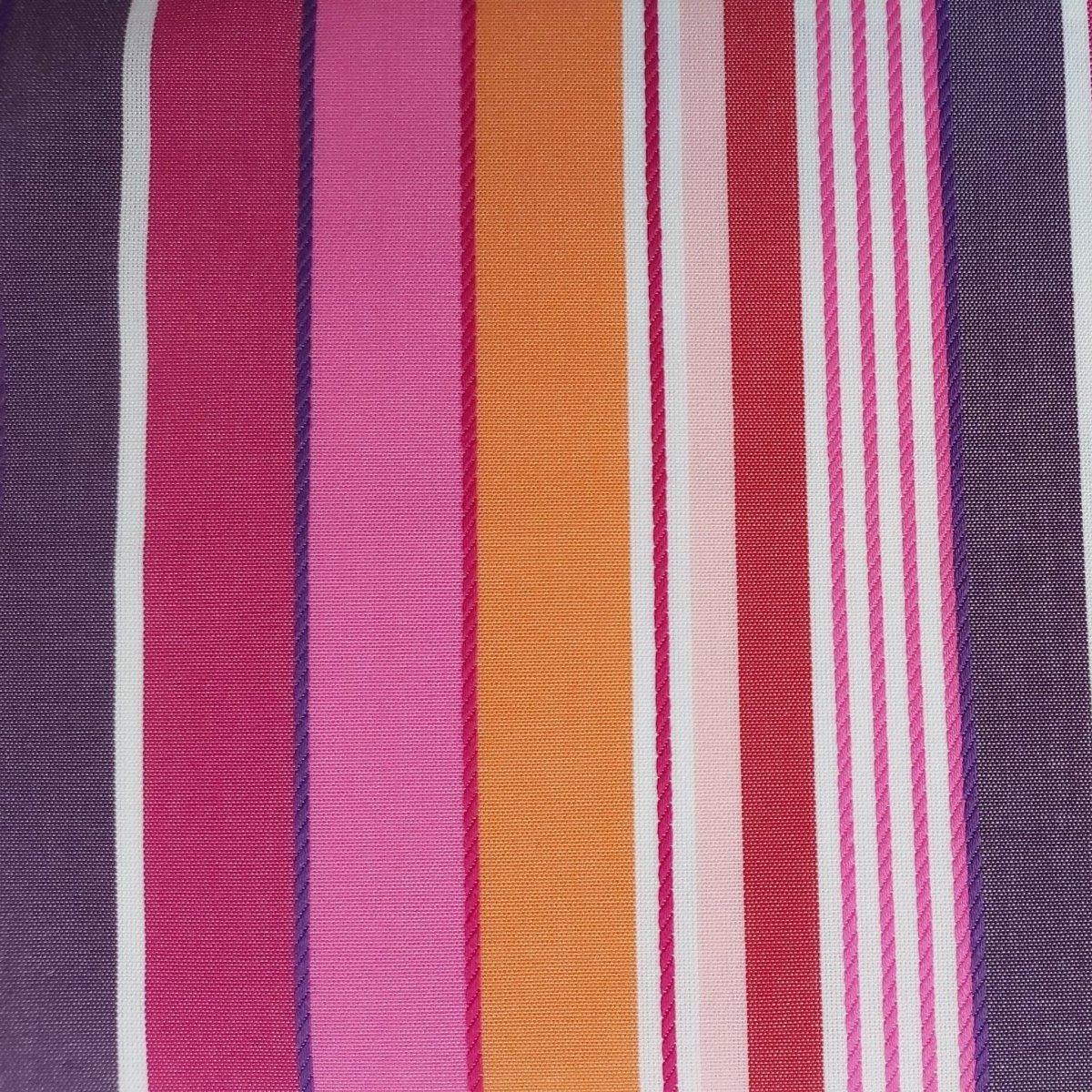 Stripe Outdoor Waterproof Fabric Pink Purple.