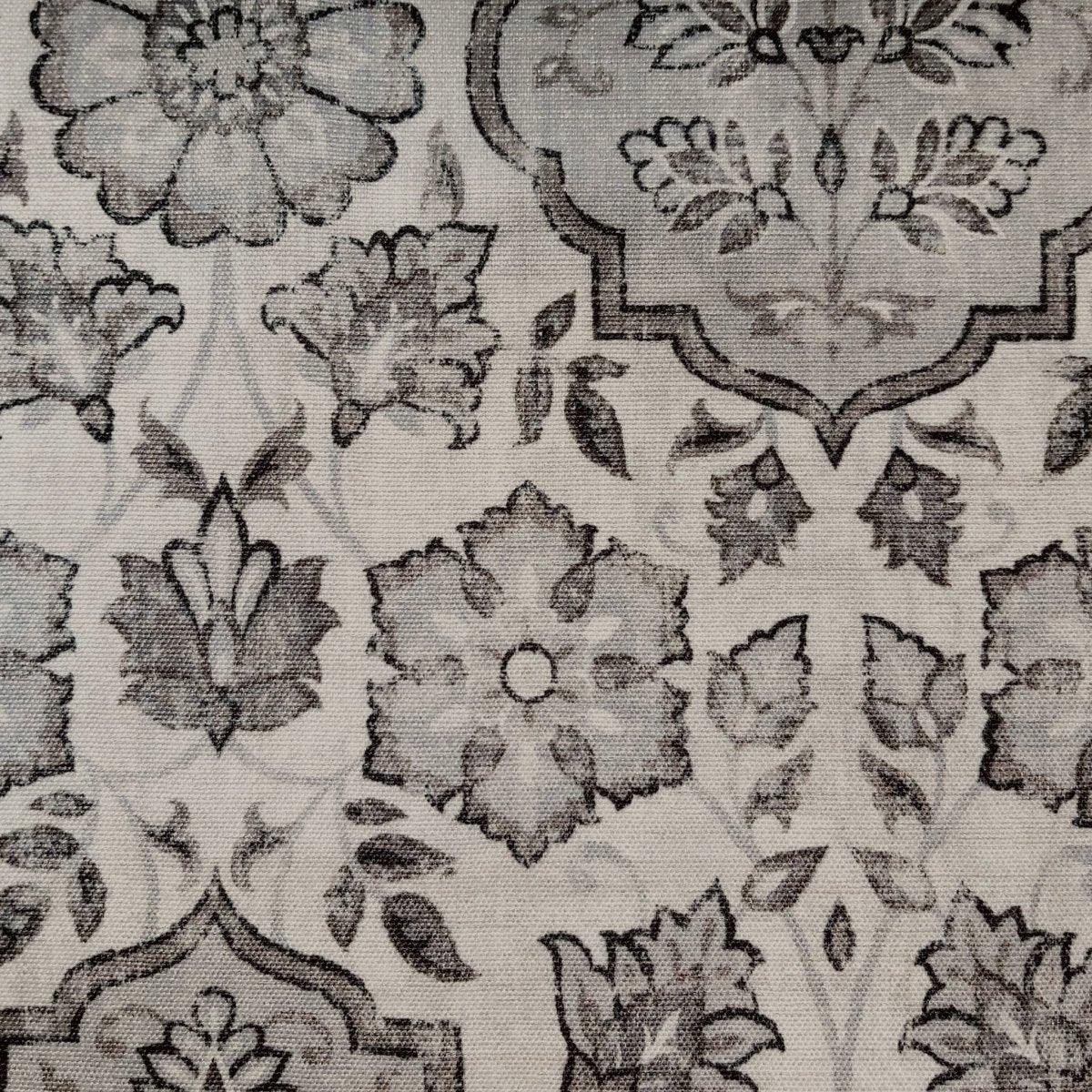 Vintage Wallpaper Fabric Sentiment Pale Grey