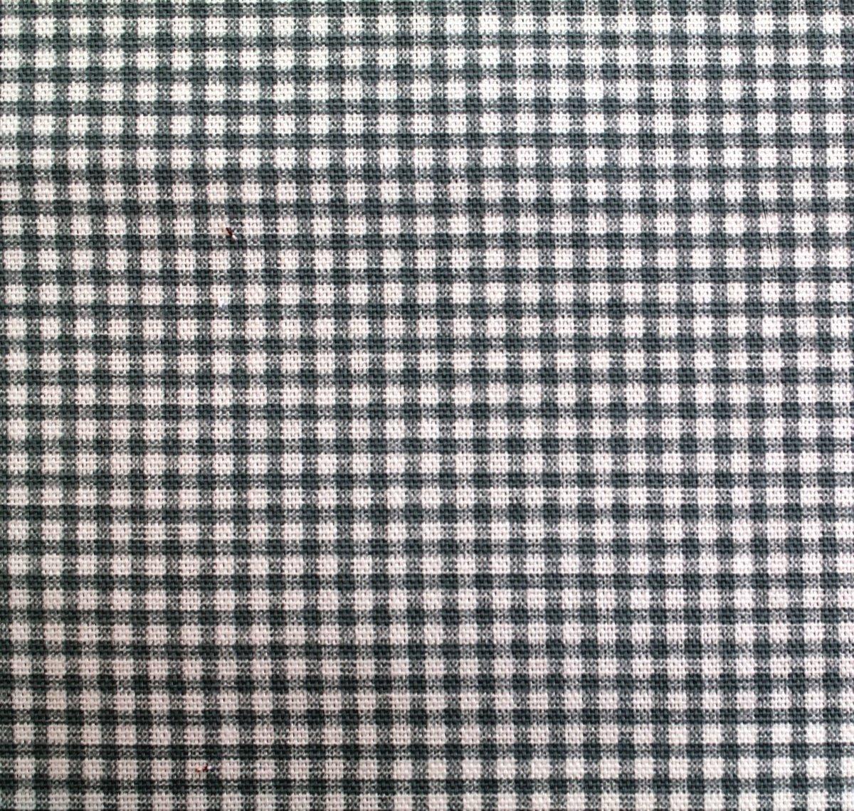 Gingham Tiny Check Cotton Canvas Duck Sweetie Black