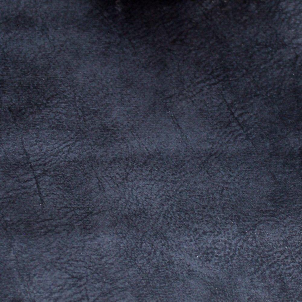 Sample of Faux Leather Upholstery Fabric Tanner Black