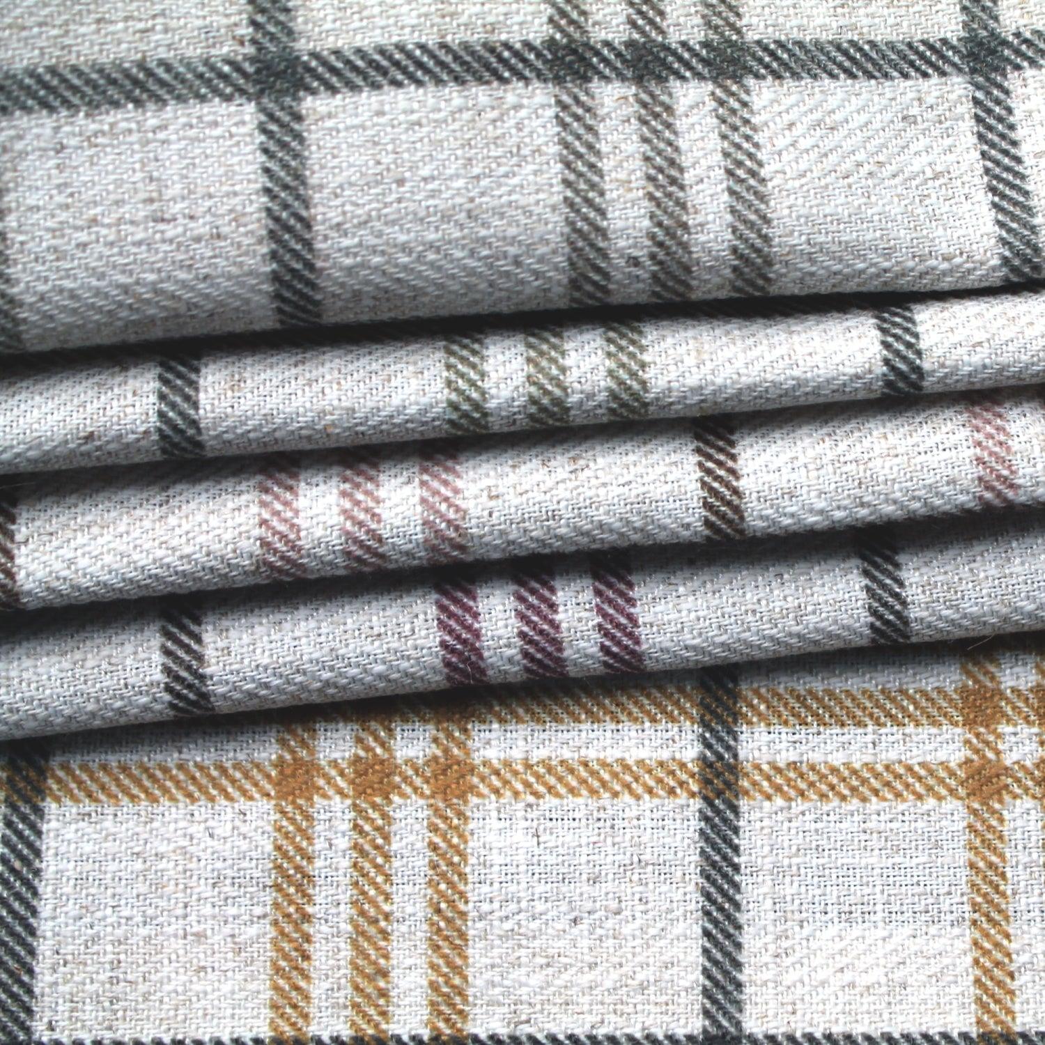 Vermont linen window pane in various colors.