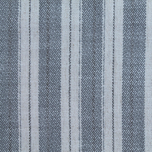 Vineyard Grey linen Stripe fabric